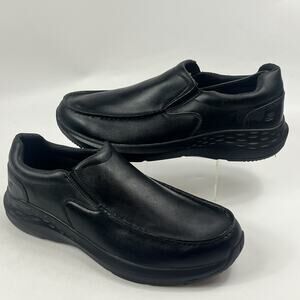 Skechers Mens Relaxed Fit Loafers Size 14 Black Air Cooled Memory Foam Shoes